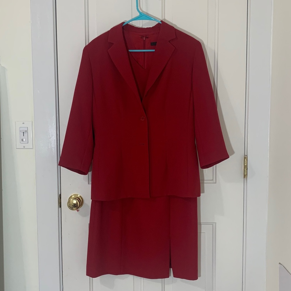 View Red Dress and Blazer Size 10